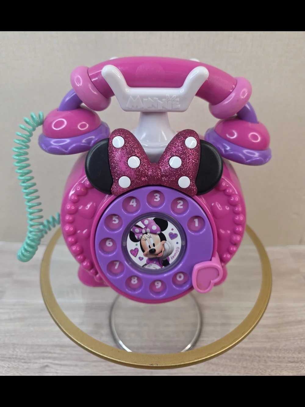 Disney Minnie Mouse Pink Purple Toy Phone
